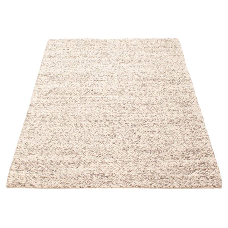 ECARPETGALLERY Braid weave Sienna Grey Wool Rug - 5'4 x 7'5
