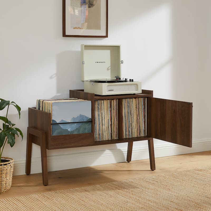 Crosley Luna Record Player Cabinet With Vinyl Storage