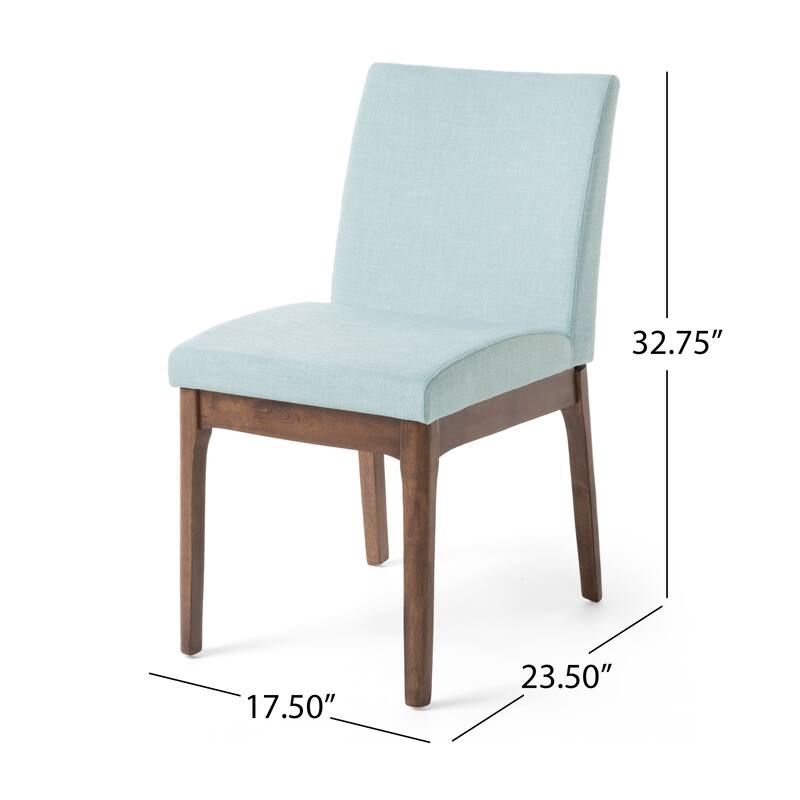 Christopher Knight Home - Odette Elegant Upholstered Seating with Rubberwood Frames 7 Piece Dining Set
