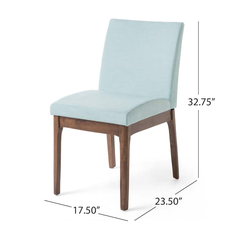 Christopher Knight Home Kwame Upholstered Rubberwood Dining Chairs (Set of 2)