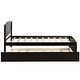 preview thumbnail 6 of 9, Twin Size Platform Bed with Trundle,Elegant Wood Frame for Maximized Space and Guest Accommodation