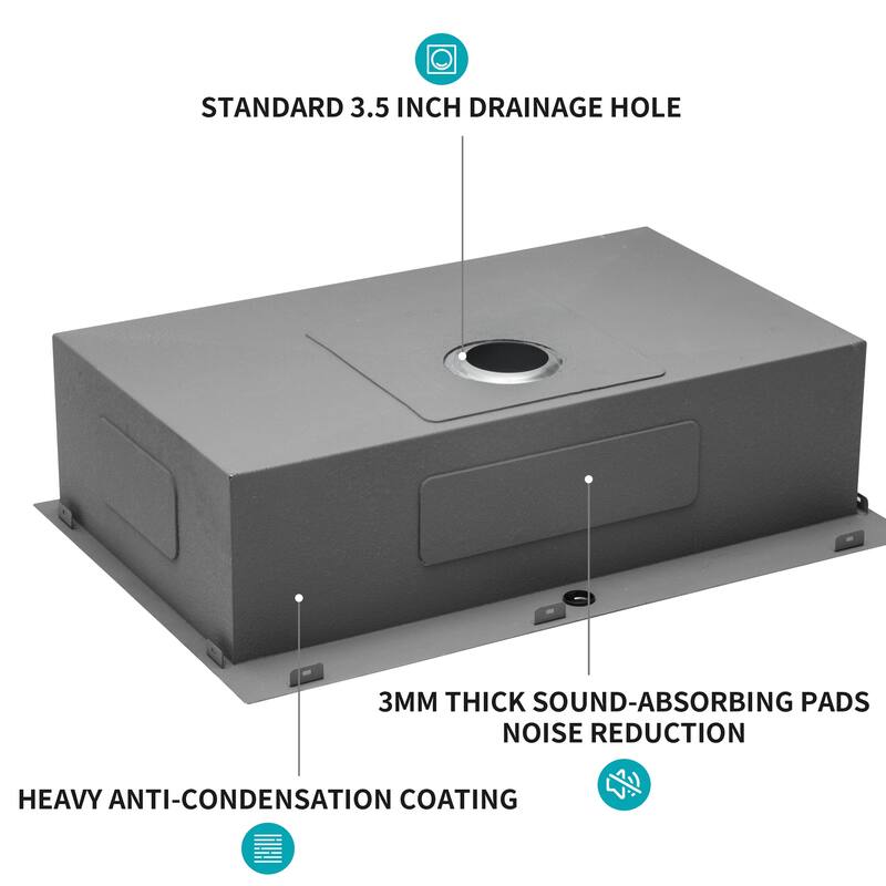 Drop-In 16 Gauge Single Bowl Stainless Steel Kitchen Sink in Brushed Nickel