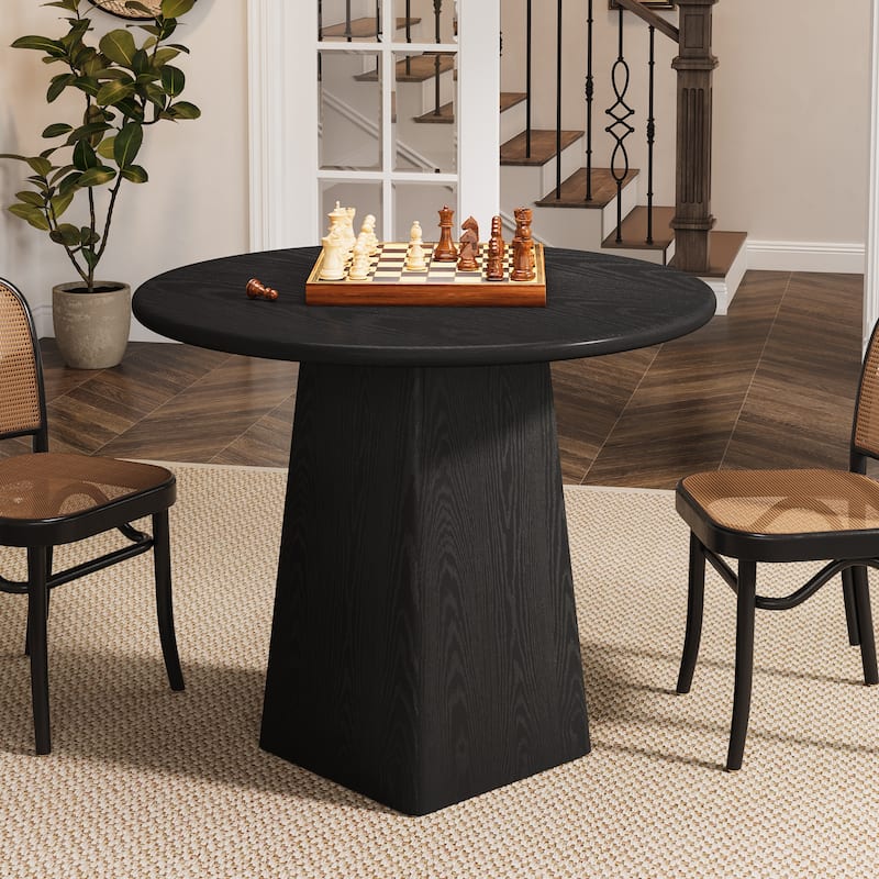 Round Dining Room Table, Farmhouse Kitchen Table for Dining/Living Room