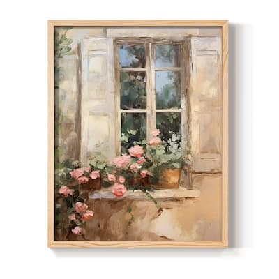 Vintage Floral Print CCXXXVI -Framed Print