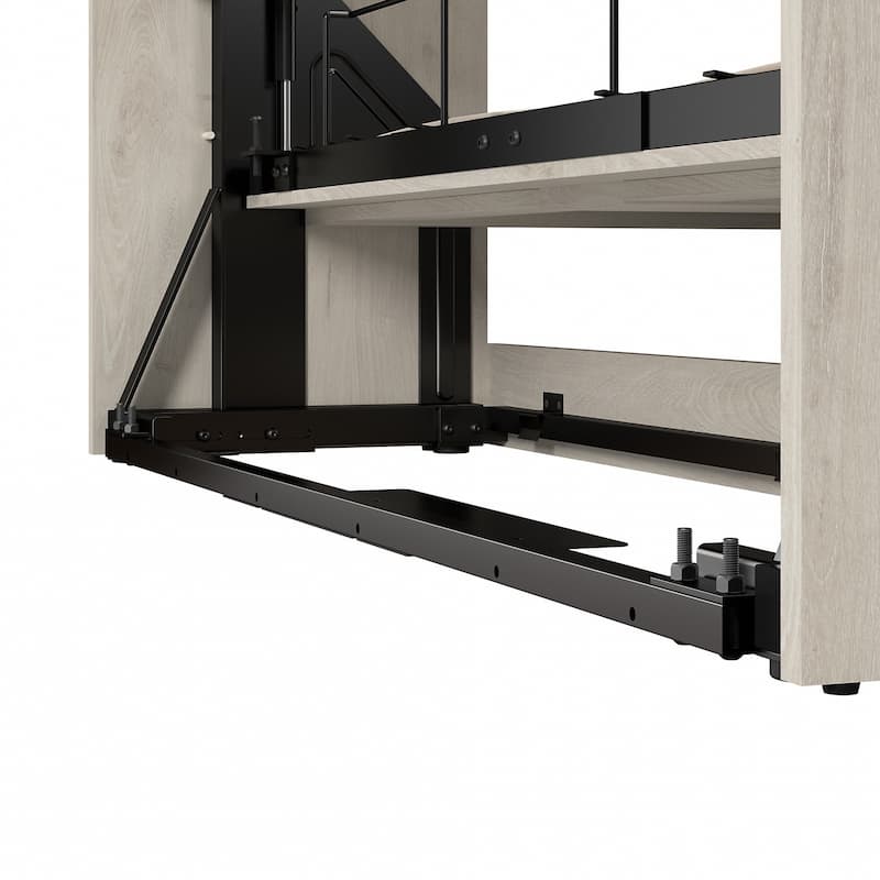 Pur Full Murphy Bed with Shelving Unit (84W) by Bestar
