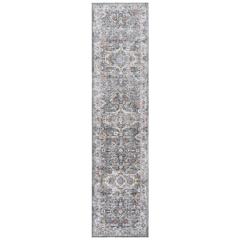 SAFAVIEH Scarlett Jordana Transitional Rug - 2' x 8' Runner - Green/Ivory Rust