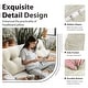 preview thumbnail 163 of 182, WOWMAX Large Reading Wedge Headboard Pillow for Bed Rest Back Support