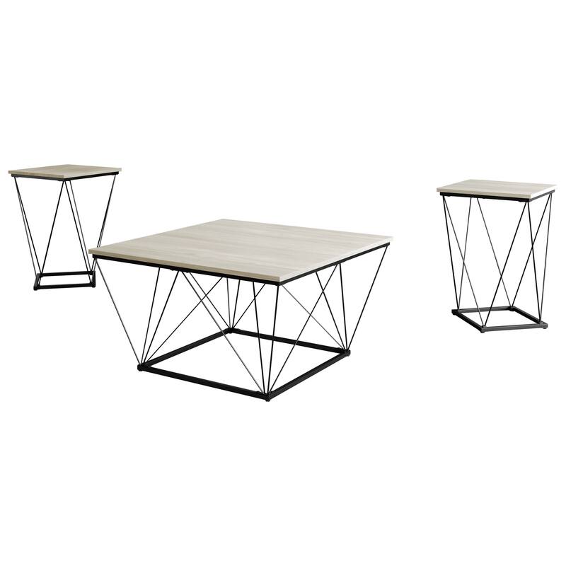 CraftPorch Minimalist 3- Pieces Coffee Table Set