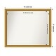 preview thumbnail 112 of 191, Wall Mirror Choose Your Custom Size - Extra Large, Townhouse Gold Wood