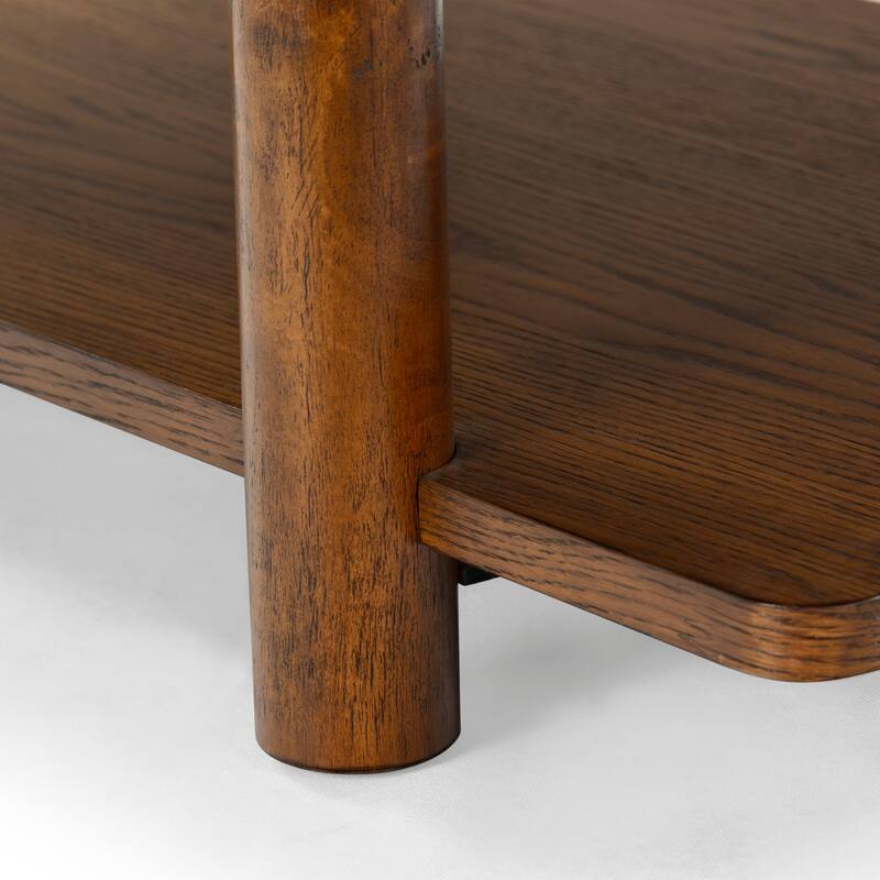 SAFAVIEH Couture Edisyn 2 Shelf Wood Coffee Table - 48"W x 27"D x 19"H