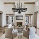 preview thumbnail 21 of 29, Modern Farmhouse Candle Chandelier Black Large Wagon Wheel Chandeliers