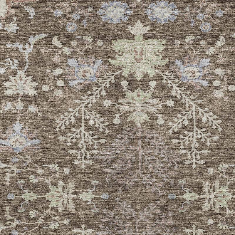 HomeRoots Floral Transitional Rectangle Outdoor Rug