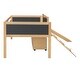 preview thumbnail 15 of 17, Contemporary Design Twin size Loft Bed Wood Bed with Double-sided Chalkboard, Sturdy Construction & Unique Design, Natural