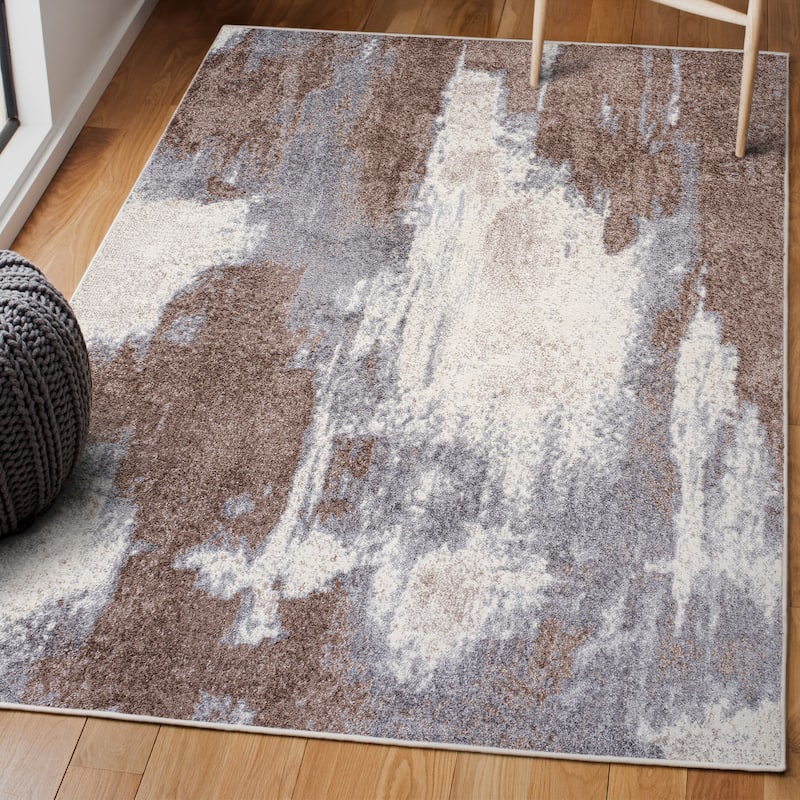 JONATHAN Y Sloane Contemporary Bohemian Abstract Marble Area Rug