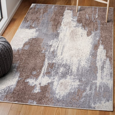 JONATHAN Y Sloane Contemporary Bohemian Abstract Marble Area Rug