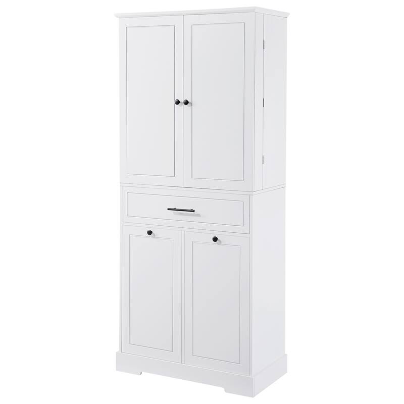 30" Modern Bath Vanity with Sink, Flip Drawer, 2 Drawers, Adj Shelf