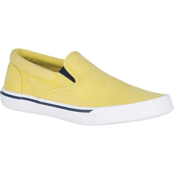 sperry canvas slip on mens
