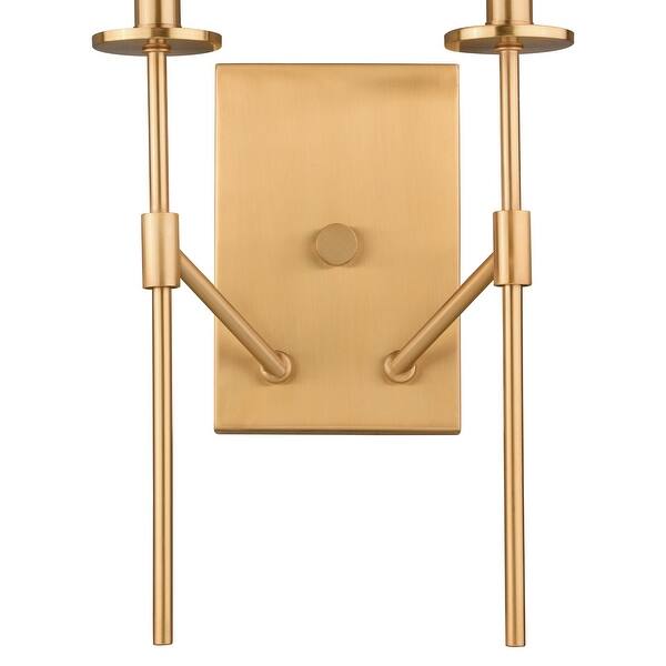 Shop Kedzie 2 Light Gold Mid Century Modern Candle Wall Sconce