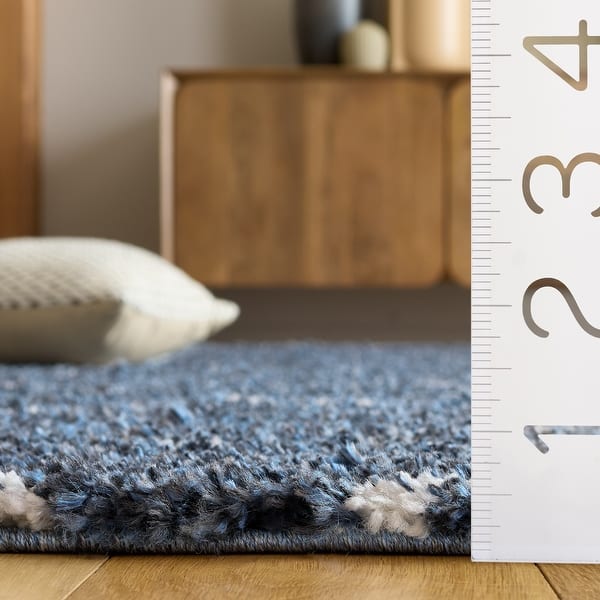 dimension image slide 3 of 8, SAFAVIEH Arizona Shag Nevada 1.2-inch Thick Rug