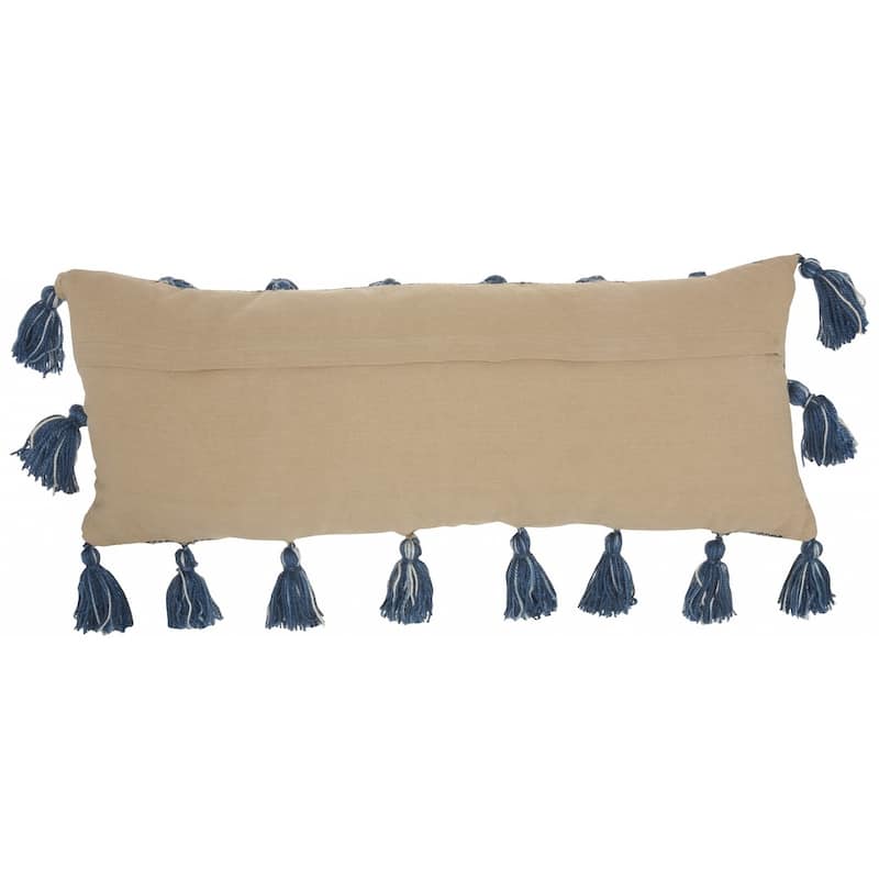 Off Tasseled Lumbar Pillow