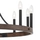 preview thumbnail 14 of 24, Acroma 12-light Farmhouse Modern Wagon Wheel Chandelier Candle Dining Room Lighting - 34''