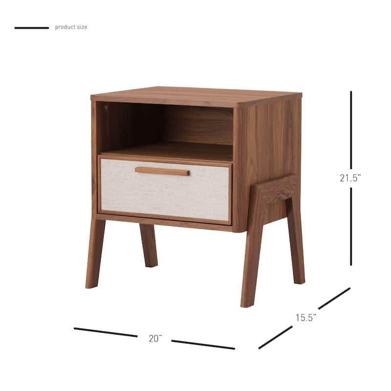 NPD Furniture Heaton Side Table 1 Drawer