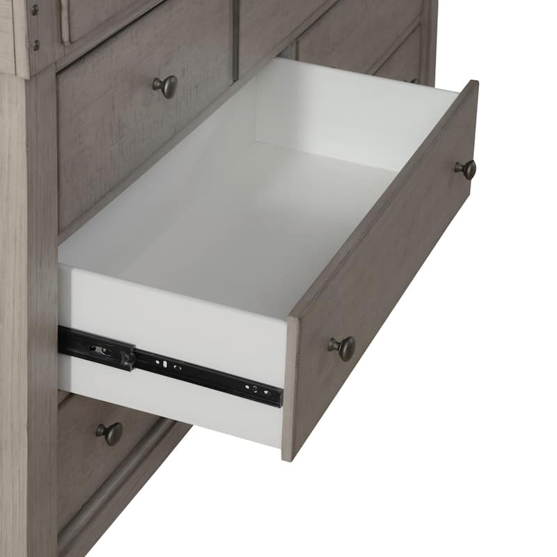 Liberty Furniture Ivy Hollow Storage Bed, Dresser & Mirror, Chest, Night Stand - King, Queen