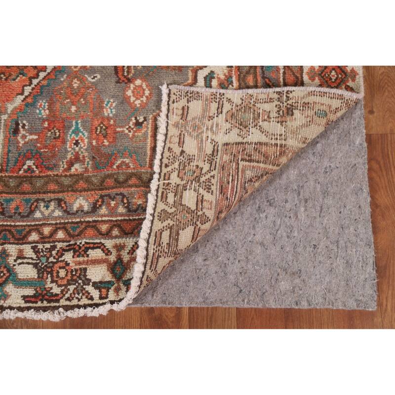 Hand Knotted Oriental 100% Wool Carpet Traditional Medallion Red Hamedan Area Rug - 9' 0'' X 5' 8''