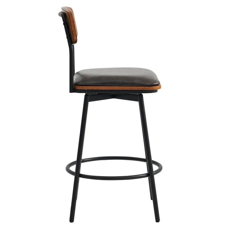 Spruce & Spring Claire Swivel Counter Height Bar Stool Set