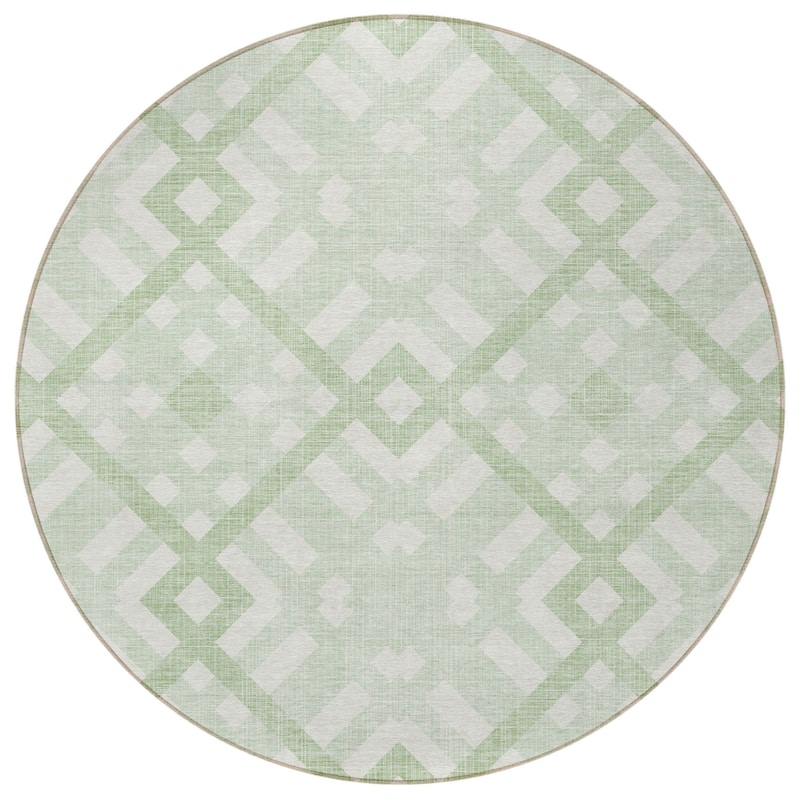 HomeRoots Geometric Transitional Rectangle Outdoor Rug