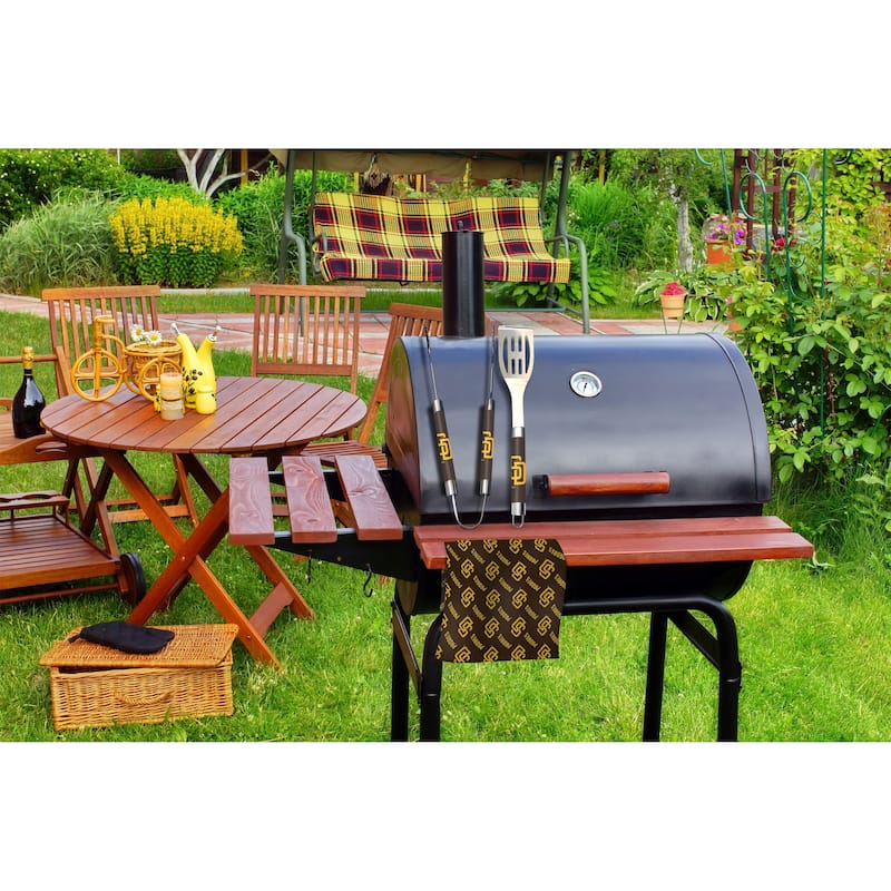 MLB San Diego Padres 3-Piece BBQ Utensil Set 17.25 6 11 x 18 Inches