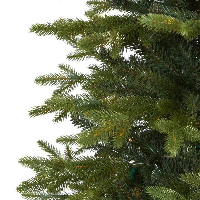 8' Belgium Fir Artificial Christmas Tree, Unlit - 8 Foot