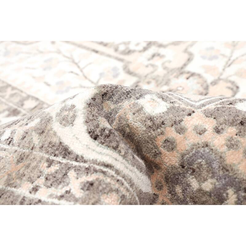 ECARPETGALLERY Hand-knotted Heritage Dark Grey Rug - 7'11 x 10'0