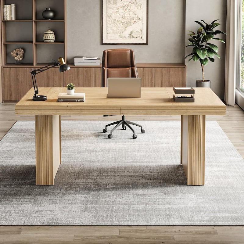 63 Inches Executive Desk, Large Office Computer Desk