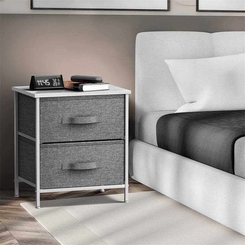 Nightstand with 2 Drawers