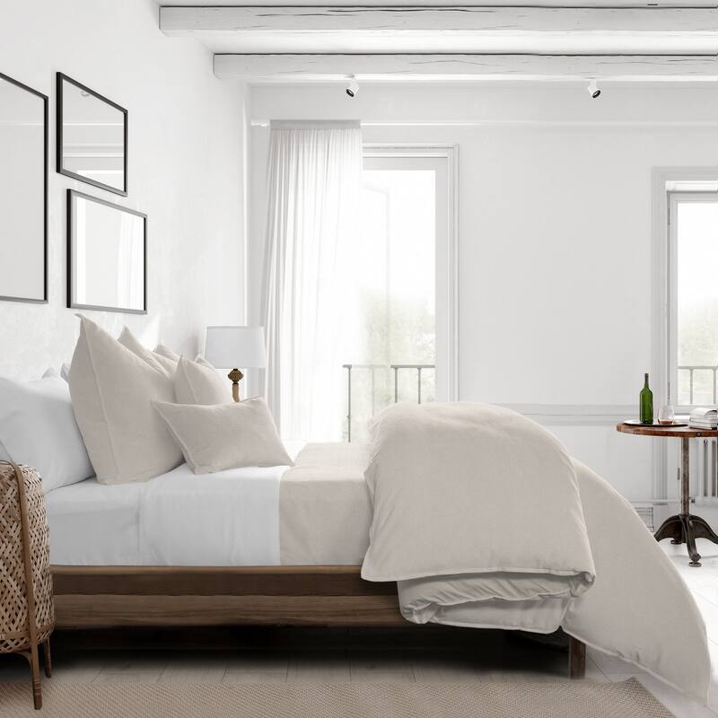 Braxton Natural Duvet Cover and Pillow Sham(s) Set
