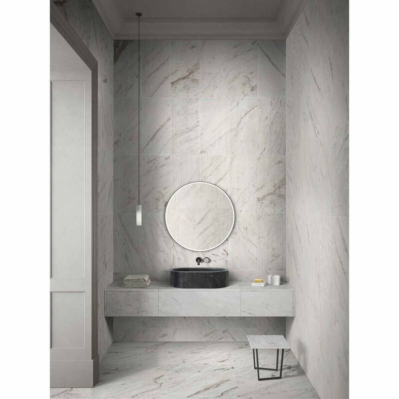 Roomfitters Marble Bathroom Vessel Sink, Natural Stone Countertop Wash Basin, Oval Matte Vanity Bowl, Dark Grey