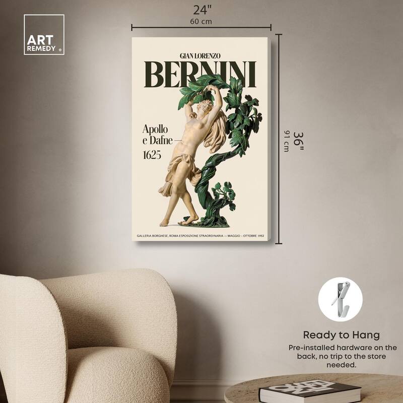 Celebrating Bernini Canvas by Art Remedy, Gallery Wrapped
