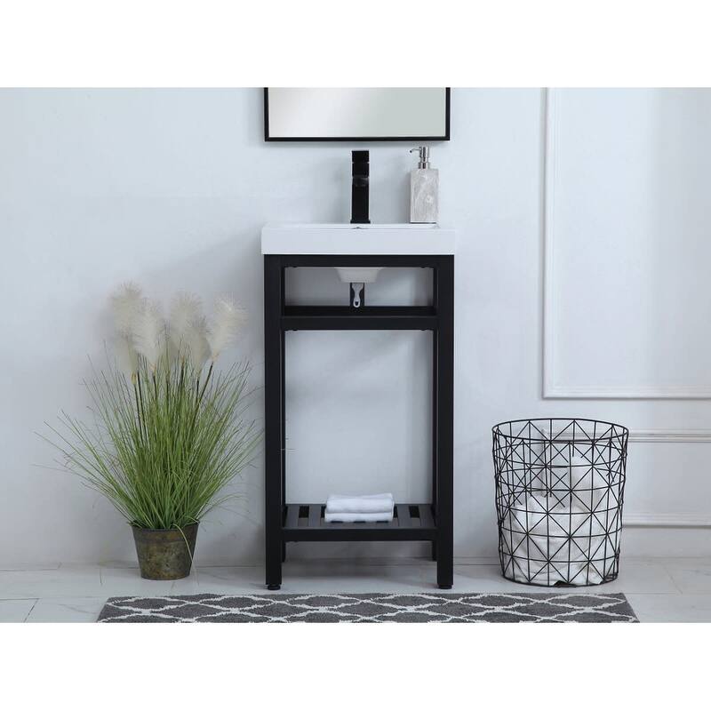 Elegant Lighting VF14018 Raya 18" Specialty Cast Iron Console Bathroom
