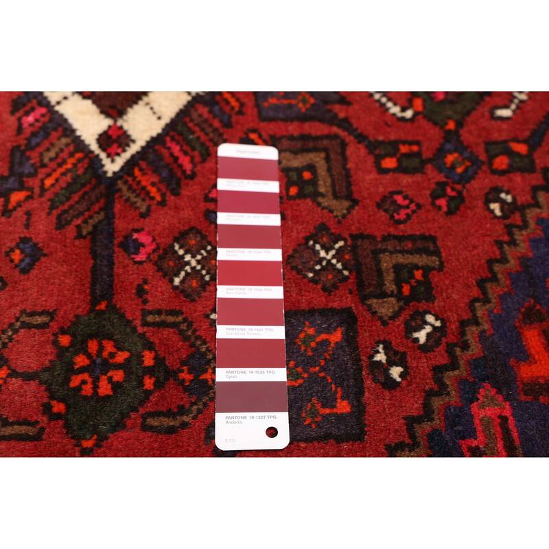 ECARPETGALLERY Hand-knotted Andelz Dark Red Wool Rug - 4'0 x 6'1