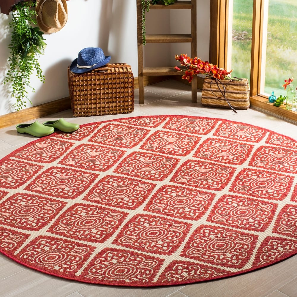 SAFAVIEH Linden Sharron Indoor/ Outdoor Waterproof Patio Backyard Rug