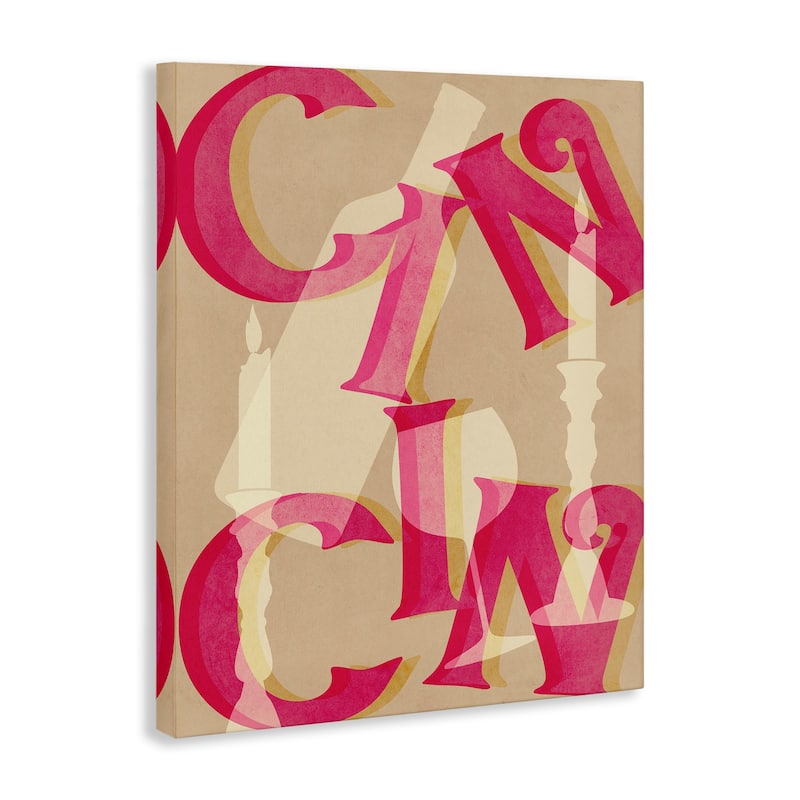 Stupell Cheers Wine & Candles Canvas Wall Art Design By Lil' Rue