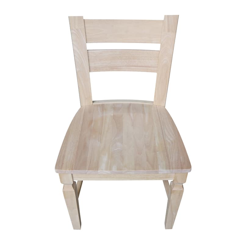 Vista Ladderback Solid Wood Dining Chairs - Set of Two