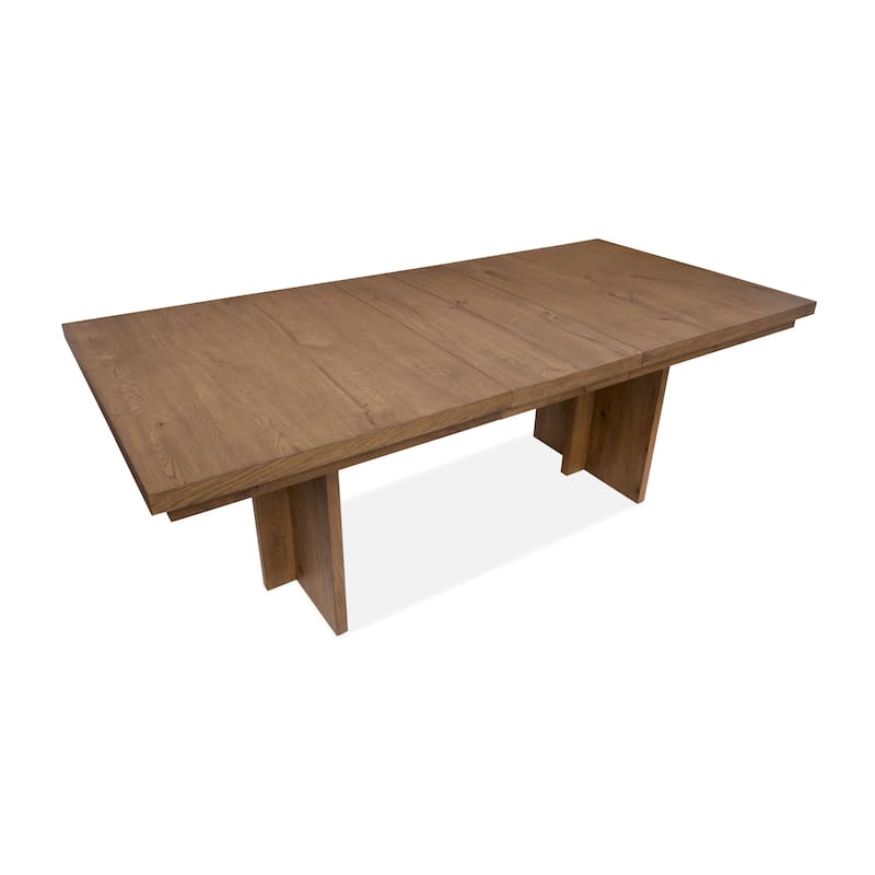 Magnussen Home Marcel Harvest Brown Extendable Trestle Dining Table - 40''W x 65.88''D x 30''H