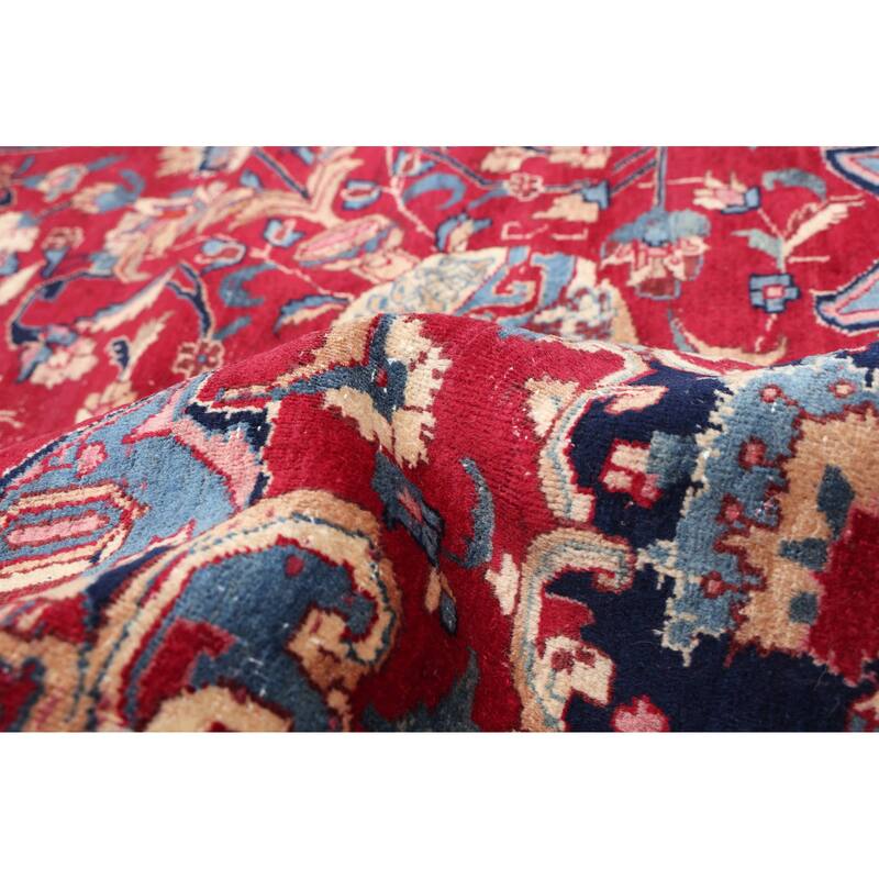 ECARPETGALLERY Hand-knotted Antalya Vintage Burgundy Wool Rug - 9'8 x 12'10