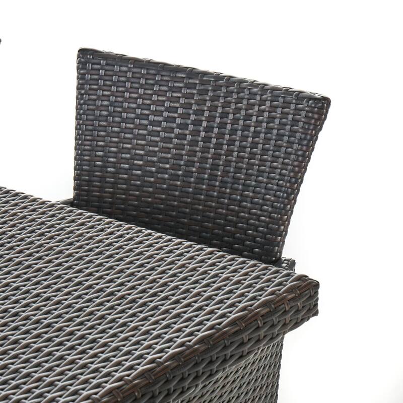 Fiona Outdoor 64-inch Square Wicker Dining Table by Christopher Knight Home - 64.00"L x 64.00"W x 30.00"H