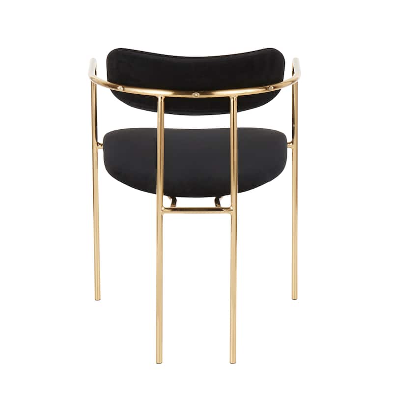 Silver Orchid Gregor Glam Velvet Chair (Set of 2)