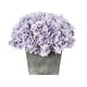 preview thumbnail 22 of 21, Faux Hydrangea in Grey Washed Wood Cube Planter