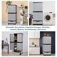 preview thumbnail 11 of 13, Sunnydaze 3-Shelf Plastic Lockable Storage Cabinet - 57.5"
