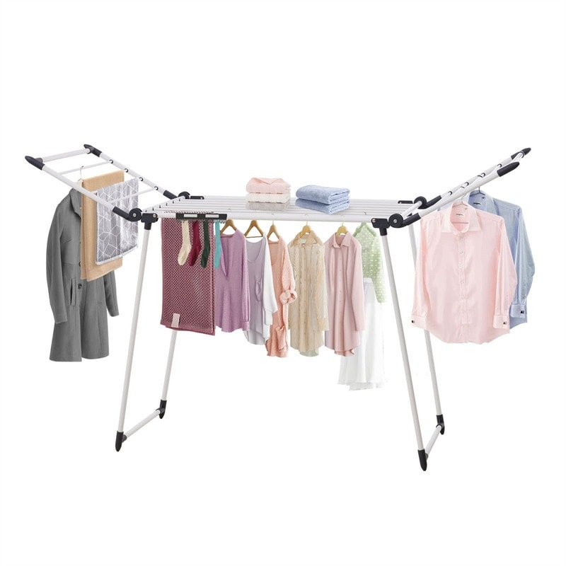 2 Level Large Foldable Laundry Drying Rack Collapsible Bed Bath Beyond 40192836